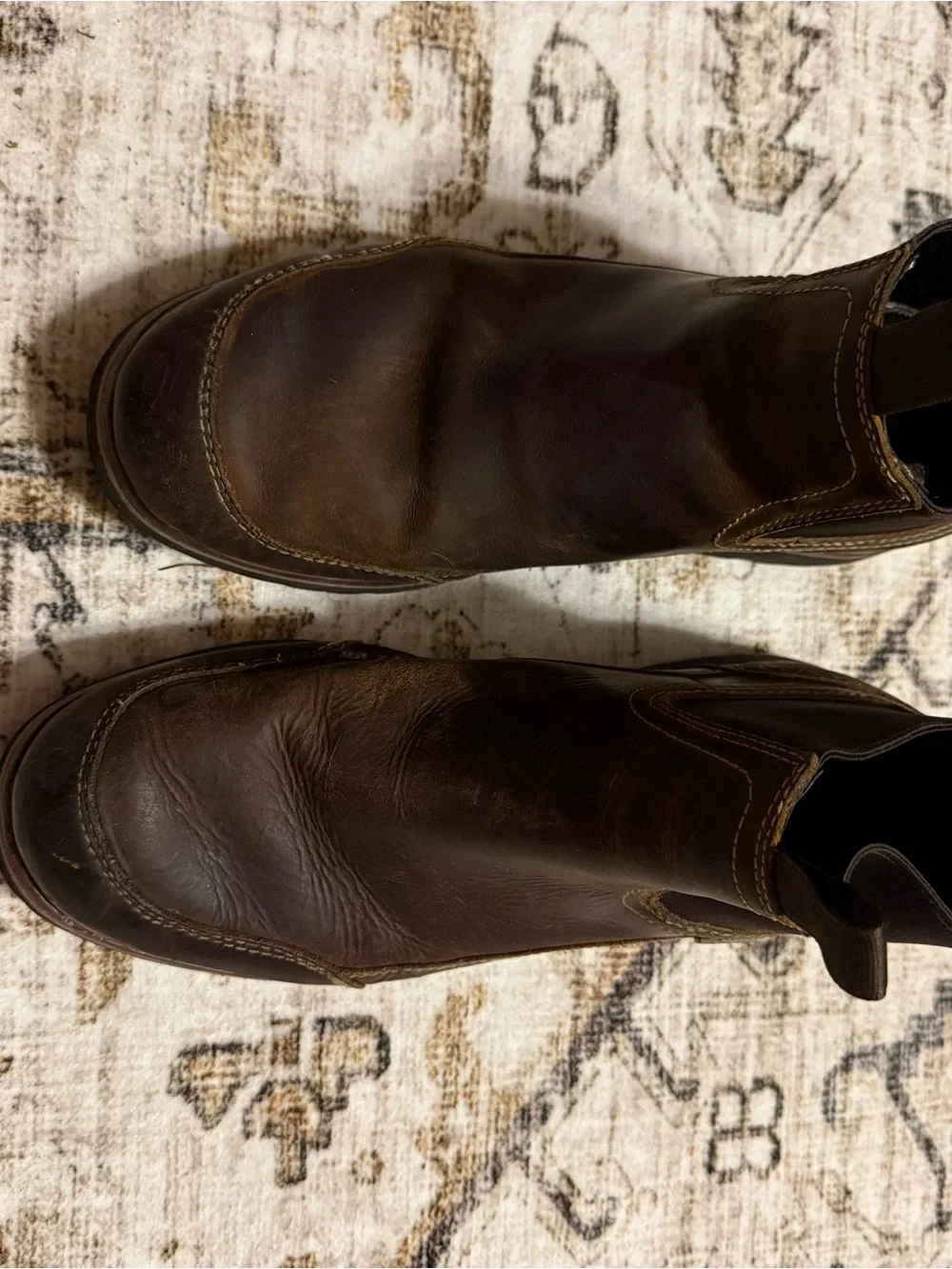 RedHead Brown Leather Slip-On Loafers